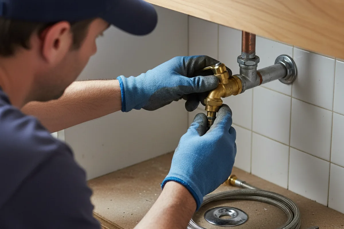 Shutoff valve and fitting work during Repiping in Gabbs